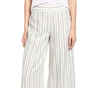 Lou & Grey Stripe Wide Leg Linen Pants